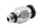 ข้อต่อลมเกลียวมิล (เกลียวนอก x เสียบสาย) ขนาด M6x1.0 x 4 mm
