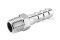 ข้อต่อหางไหลสแตนเลส เกลียวนอกเสียบสาย (เกลียวนอก x หางไหล) ขนาด 1/4"-18 NPT x 10 mm