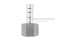 ข้อต่อหางไหลสแตนเลส เกลียวในเสียบสาย (เกลียวใน x หางไหล) ขนาด 1/2" x 12 mm