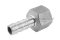 ข้อต่อหางไหลสแตนเลส เกลียวในเสียบสาย (เกลียวใน x หางไหล) ขนาด 1/2" x 12 mm