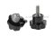 น็อตมือหมุนดอกไม้ แกนสแตนเลส (Star Grip Knob Bolt) ขนาด M6x15 ความโตหัว 24 mm