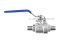 บอลวาล์วสแตนเลส Stainless ball valve ขนาด 1/4" เกลียวนอก x เกลียวนอก