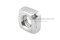 หัวน็อตทรงสี่เหลี่ยมสแตนเลส ( Stainless Square Nut ) ขนาด M4 วงนอก 7 mm สูง 3 mm