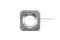 หัวน็อตทรงสี่เหลี่ยมสแตนเลส ( Stainless Square Nut ) ขนาด M6 วงนอก 10 mm สูง 4.8 mm