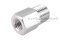 ข้อต่อตรงสแตนเลส (เกลียวนอก x เกลียวใน) 1/4" -19 x M8x1.25 ข้อต่อลด-ข้อต่อเพิ่ม