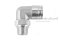 ข้อต่อลมแบบงอ 90° สแตนเลส 304 (เกลียวนอก x เสียบสาย) ขนาด 3/8"-19 (BSPT) x 16 mm