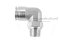 ข้อต่อลมแบบงอ 90° สแตนเลส 304 (เกลียวนอก x เสียบสาย) ขนาด 3/8"-19 (BSPT) x 16 mm