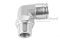 ข้อต่อลมแบบงอ 90° สแตนเลส 304 (เกลียวนอก x เสียบสาย) ขนาด 3/8"-19 (BSPT) x 16 mm