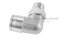 ข้อต่อลมแบบงอ 90° สแตนเลส 304 (เกลียวนอก x เสียบสาย) ขนาด 3/8"-19 (BSPT) x 16 mm