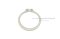 แหวนล็อคนอก แหวนล็อคเพลา สแตนเลส 38 mm (เบอร์ 38) (วัดขนาดวงในของแหวนได้ 35.2 mm ความหนา 1.75 mm)
