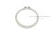 แหวนล็อคนอก แหวนล็อคเพลา สแตนเลส 52 mm (เบอร์ 52) (วัดขนาดวงในของแหวนได้ 47.8 mm ความหนา 2 mm)
