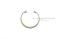 แหวนล็อคในสแตนเลส (OD) 45 mm (เบอร์ 45)(วัดขนาดวงนอกของแหวนได้ 48.5 mm ความหนา 1.75 mm)