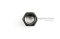 หัวน็อตดำ Hex Nut 5/16" เกลียว 18 (BSW/UNC) (หัวน็อตเบอร์ 13)
