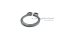 แหวนล็อคนอก แหวนล็อคเพลา 10 mm (เบอร์ 10) (วัดขนาดวงในของแหวนได้ 9.3 mm ความหนา 1 mm)