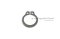 แหวนล็อคนอก แหวนล็อคเพลา 12 mm (เบอร์ 12) (วัดขนาดวงในของแหวนได้ 11.1 mm ความหนา 1 mm)