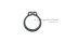 แหวนล็อคนอก แหวนล็อคเพลา 14 mm (เบอร์ 14) (วัดขนาดวงในของแหวนได้ 12.9 mm ความหนา 1 mm)