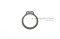 แหวนล็อคนอก แหวนล็อคเพลา 17 mm (เบอร์ 17) (วัดขนาดวงในของแหวนได้ 15.7 mm ความหนา 1 mm)