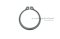 แหวนล็อคนอก แหวนล็อคเพลา 36 mm (เบอร์ 36) (วัดขนาดวงในของแหวนได้ 33.2 mm ความหนา 1.75 mm)