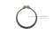 แหวนล็อคนอก แหวนล็อคเพลา 48 mm (เบอร์ 48) (วัดขนาดวงในของแหวนได้ 44.5 mm ความหนา 1.75 mm)