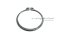 แหวนล็อคนอก แหวนล็อคเพลา 55 mm (เบอร์ 55) (วัดขนาดวงในของแหวนได้ 50.8 mm ความหนา 2 mm)