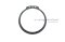 แหวนล็อคนอก แหวนล็อคเพลา 58 mm (เบอร์ 58)  (วัดขนาดวงในของแหวนได้ 53.8 mm ความหนา 2 mm)