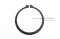 แหวนล็อคนอก แหวนล็อคเพลา 85 mm (เบอร์ 85)  (วัดขนาดวงในของแหวนได้ 79.5 mm ความหนา 3 mm)