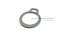 แหวนล็อคนอก แหวนล็อคเพลา 8 mm (เบอร์ 8)  (วัดขนาดวงในของแหวนได้ 7.4 mm ความหนา 0.8 mm)