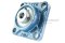 ตลับลูกปืนตุ๊กตาหน้าแปลนสี่เหลี่ยม หน่วยนิ้ว Square Flanged Ball Bearing Unit FYH รุ่น F204/UC201/UCF201-8J สำหรับเพลาขนาด 1/2" ( 12.7 mm  )