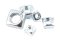 หัวน็อตทรงสี่เหลี่ยมเหล็กชุบซิงค์ (Zinc Plated Square Nut DIN557) ขนาด M6 วงนอก 10 mm สูง 5 mm