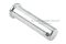 สลักหัวแบนกลม-ปิ๊นหัวแบน (Steel Clevis Pin) ขนาด 16x60 เหล็กชุบกาวาไนซ์