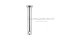 สลักหัวแบนกลม-ปิ๊นหัวแบนสแตนเลส (Stainless Steel Clevis Pin) ขนาด 8x45
