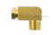 ข้อต่องอ 90° ทองเหลือง (เกลียวนอก x ตาไก่เสียบสาย) 1/4" x 8 mm