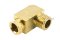 ข้อต่องอ 90° ทองเหลือง (เกลียวนอก x ตาไก่เสียบสาย) 1/4" x 8 mm
