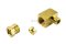 ข้อต่องอ 90° ทองเหลือง (เกลียวนอก x ตาไก่เสียบสาย) 1/8" x 8 mm