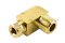 ข้อต่องอ 90° ทองเหลือง (เกลียวนอก x ตาไก่เสียบสาย) M10x1.0 x 4 mm