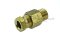 ข้อต่อตรงทองเหลือง เกลียวนอก x ตาไก่เสียบสาย M10x1.0 x6 mm