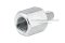 ข้อต่อตรงสแตนเลส (เกลียวนอก x เกลียวใน) M6x1.0 x 1/8"-27 NPT ข้อต่อลด-ข้อต่อเพิ่ม