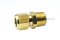 ข้อต่อตาไก่ทองเหลือง (เกลียวนอก x เสียบสาย) 3/8"x 3/8"mm ( 16.5 mm x 9.52 mm )