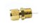 ข้อต่อตาไก่ทองเหลือง (เกลียวนอก x เสียบสาย) 3/8"x 3/8"mm ( 16.5 mm x 9.52 mm )