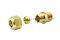 ข้อต่อตาไก่ทองเหลือง (เกลียวนอก x เสียบสาย) 3/8"x 3/8"mm ( 16.5 mm x 9.52 mm )