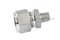 ข้อต่อตาไก่สแตนเลสเกรด 316 (เกลียวนอก x เสียบสาย) 1/4"x16 mm