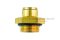 ข้อต่อลมทองเหลืองเกลียวมิล (เกลียวนอก x เสียบสาย) ขนาด M22x1.5 x 10 mm