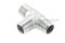 ข้อต่อสามทาง สแตนเลส 304 (เกลียวนอก x เกลียวนอก x เกลียวนอก) 3/8"x3/8"x3/8"