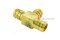 ข้อต่อสามทางหางไหลทองเหลือง เสียบสาย ตัว T ขนาด 3/4" (เสียบสายรูใน 19.0-20.0 mm)