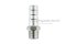 ข้อต่อหางไหลสแตนเลส เกลียวนอกเสียบสาย (เกลียวนอก x หางไหล) ขนาด 3/8" x 14 mm