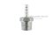 ข้อต่อหางไหลสแตนเลส เกลียวนอกเสียบสาย (เกลียวนอก x หางไหล) ขนาด 3/8" x 6 mm