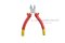 คีมปากเฉียงด้ามแดง-เหลือง APEX 622-6 นิ้ว รูเดียว แบบปลายสายไฟได้ ตัดสายไฟ ตัดพลาสติก