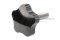 น็อตมือหมุนดอกไม้ แกนสแตนเลส (Star Grip Knob Bolt) ขนาด M16x50 ความโตหัว 61 mm