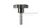น็อตมือหมุนดอกไม้ แกนสแตนเลส (Star Grip Knob Bolt) ขนาด M16x50 ความโตหัว 61 mm