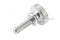 น็อตมือหมุนสแตนเลส หัวทรงกระบอกแบน (Stainless Steel Flat Cylinder Knob Bolt) ขนาด M5x16 รุ่นฐานสูง